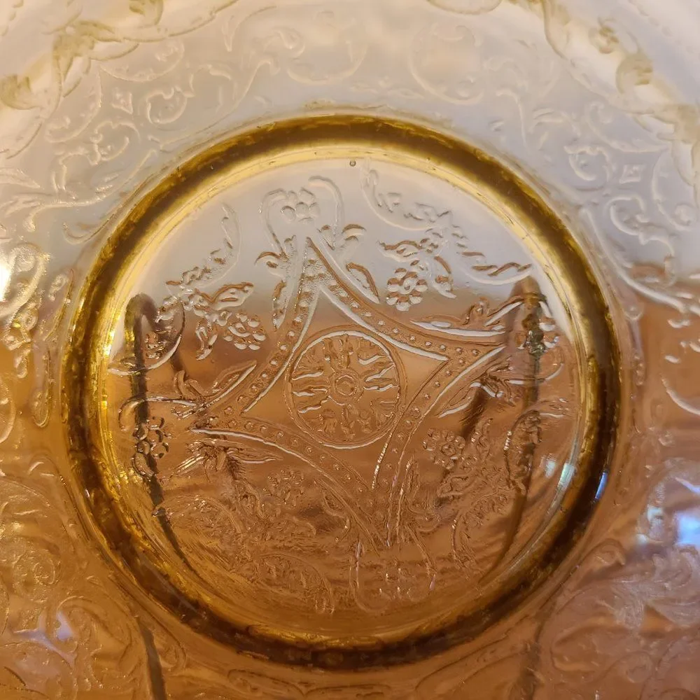 Federal Glass Co. Madrid Golden Glow Depression Glass 11